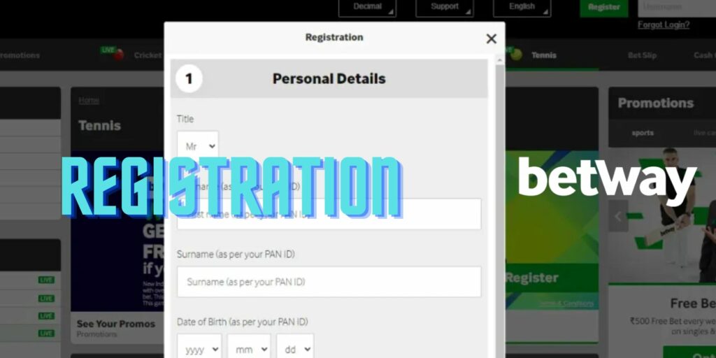 How to register at Betway India