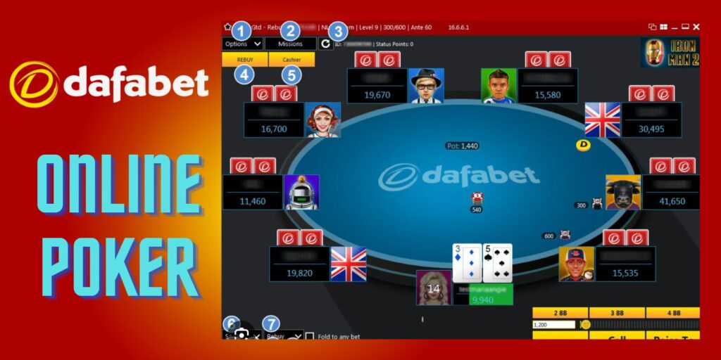 Dafabet India online poker site review
