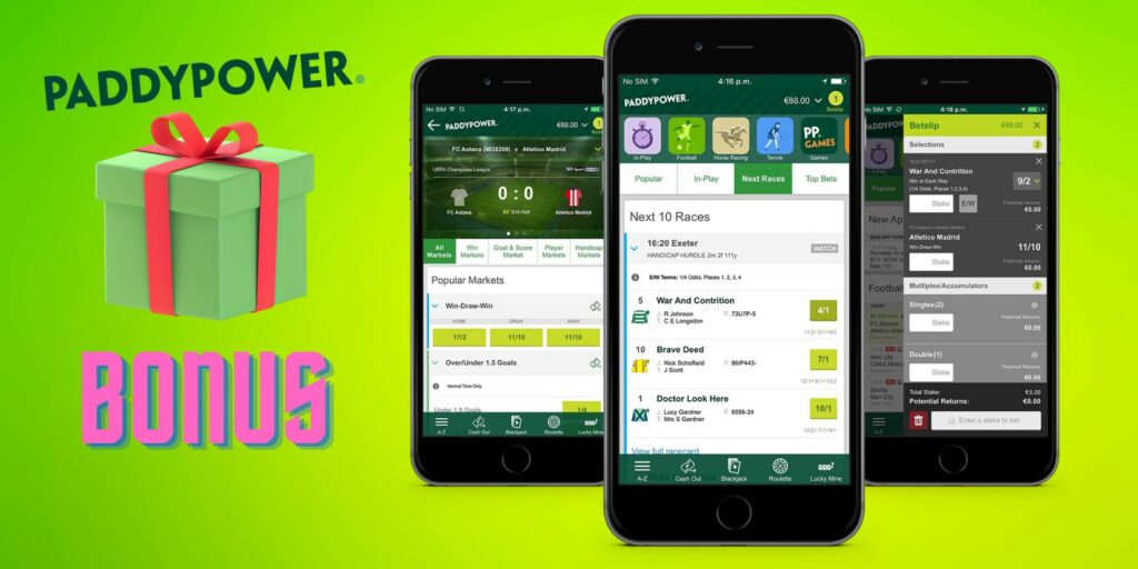 Paddy Power betting app bonus overview